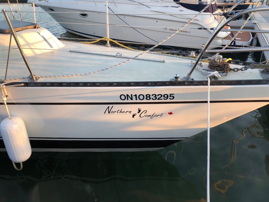ep17 finally got our name on the boat