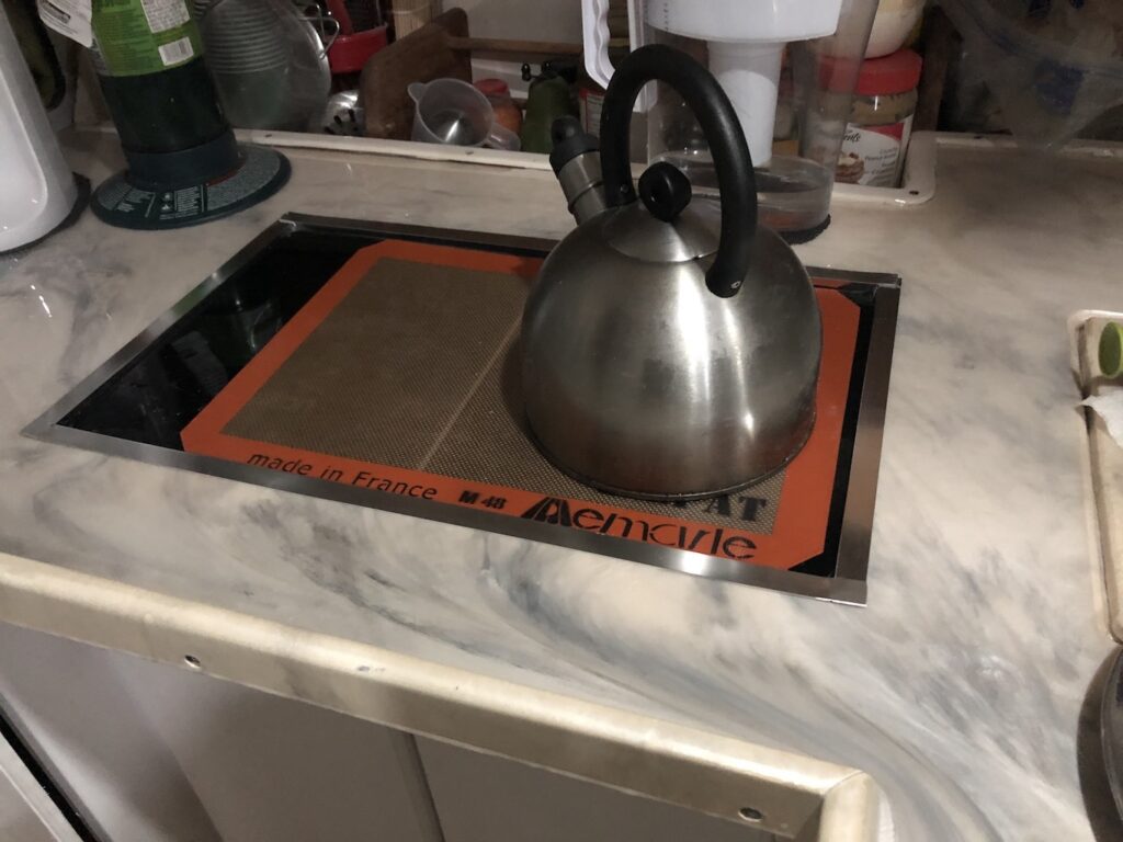 ep17 enjoying the new countertop induction cooktop