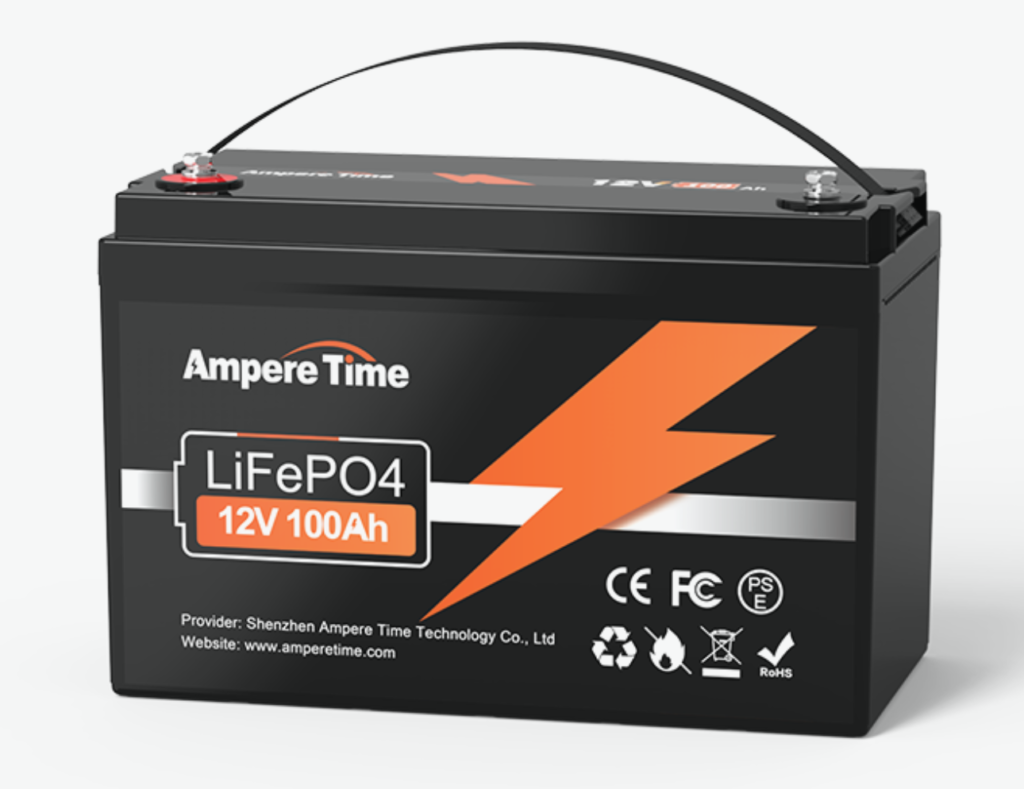 Ampere Time 12v 100Ah LiFoPO4 Batteries